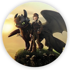 Mini Painel Sublimado 3D - Como Treinar Seu Dragão