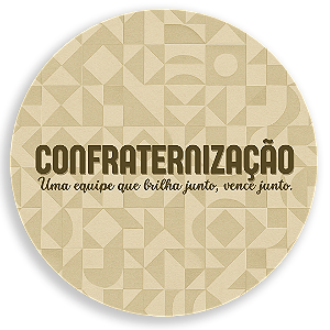 Mini Painel Sublimado 3D - Confraternização -Cris Reis