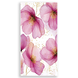 Faixa Lateral Sublimado 3D - Flores Rosas -Vivi Mide