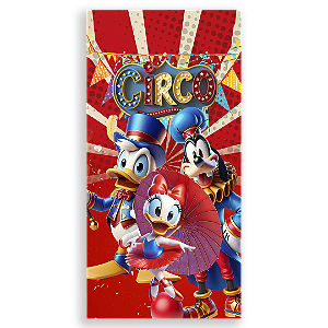 Faixa Lateral Sublimado 3D - Mickey E Minnie Circo