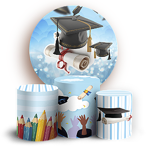 KIT Redondo e Trio Sublimado 3D - Formatura Abc