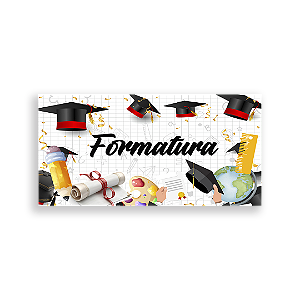 Painel Retangular Sublimado 3D - Formatura Abc
