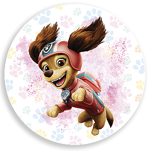 Painel Redondo Sublimado 3D - Patrulha Canina