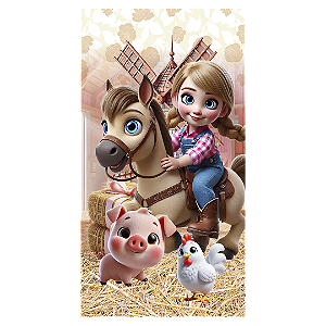 Capa Faixa Lateral Sublimado - Fazendinha