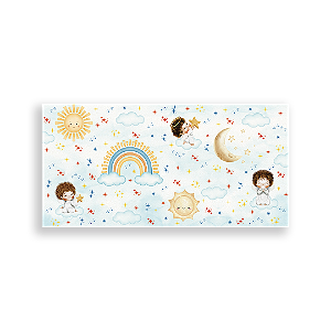 Painel Retangular Sublimado 3D - Painel Festa No Céu