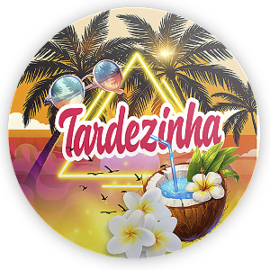Capa Painel Redondo Sublimado - Tardezinha
