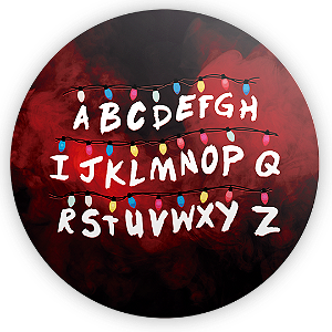 Capa Painel Redondo Sublimado - Stranger Things