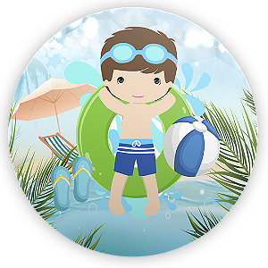 Capa Mini Painel Sublimado - Pool Party