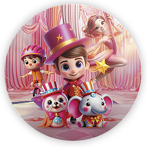 Capa Mini Painel Sublimado - Circo