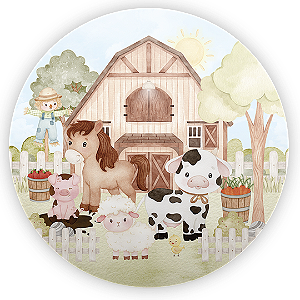 Capa Mini Painel Sublimado - Fazendinha