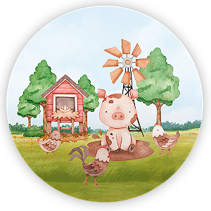 Capa Mini Painel Sublimado - Fazendinha