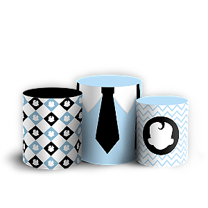 Capas Trio Cilindro Sublimado Vest Facil - Poderoso Chefinho