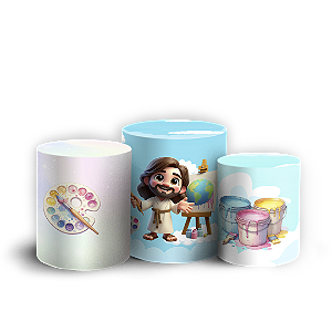 Capas Trio Cilindro Sublimado Vest Facil - Jesus Pintor