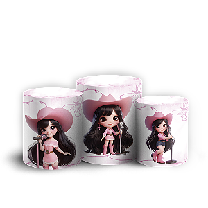 Capas Trio Cilindro Sublimado Vest Facil - Ana Castela Boiadeira