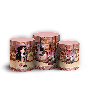 Capas Trio Cilindro Sublimado Vest Facil - Ana Castela Boiadeira