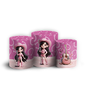 Capas Trio Cilindro Sublimado Vest Facil - Ana Castela Boiadeira