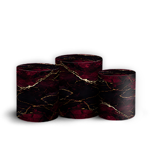 Capas Trio Cilindro Sublimado Vest Facil - Happy Birthday