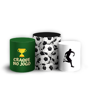 Capas Trio Cilindro Sublimado Vest Facil - Futebol