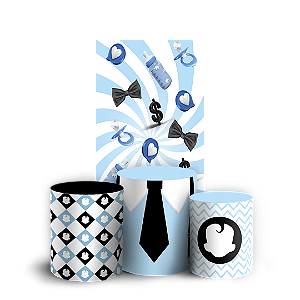 Capas Faixa Lateral e Trio Cilindro Sublimado Vest Facil - Poderoso Chefinho