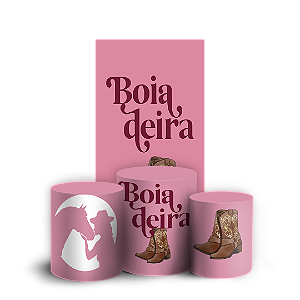 Capas Faixa Lateral e Trio Cilindro Sublimado Vest Facil - Boiadeira Cavalo