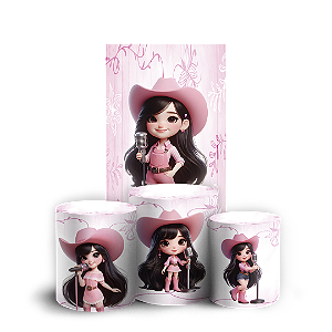 Capas Faixa Lateral e Trio Cilindro Sublimado Vest Facil - Ana Castela Boiadeira