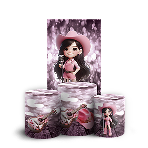 Capas Faixa Lateral e Trio Cilindro Sublimado Vest Facil - Ana Castela Boiadeira