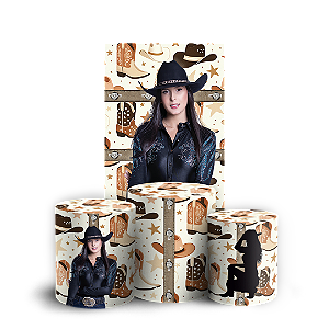 Capas Faixa Lateral e Trio Cilindro Sublimado Vest Facil - Ana Castela Boiadeira