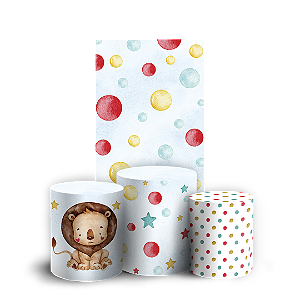 Capas Faixa Lateral e Trio Cilindro Sublimado Vest Facil - Circo