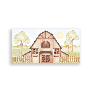 Capa Painel Retangular Sublimado - Fazendinha