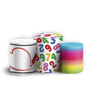 Capas Trio Cilindro Sublimado Vest Facil - Formatura ABC