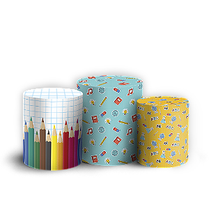 Capas Trio Cilindro Sublimado Vest Facil - Formatura ABC