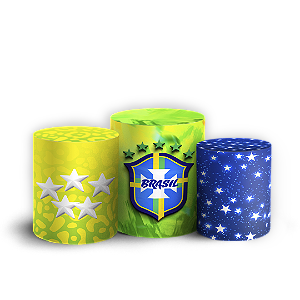 Capas Trio Cilindro Sublimado Vest Facil - Copa Brasil