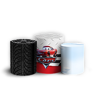 Capas Trio Cilindro Sublimado Vest Facil - Carros