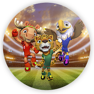 Capa Painel Redondo Sublimado - Copa Brasil