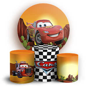 Capas Painel Redondo e Trio Cilindro Sublimado - Carros