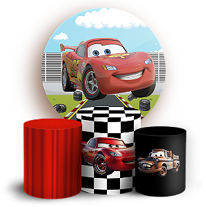 Capas Painel Redondo e Trio Cilindro Sublimado - Carros