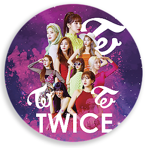Capa Painel Redondo Sublimado - TWICE