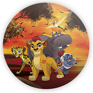 Capa Painel Redondo Sublimado - Rei Leão