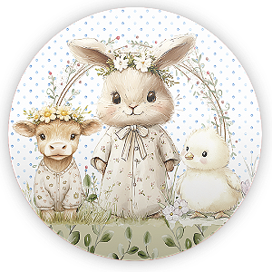 Capa Mini Painel Sublimado - Pascoa