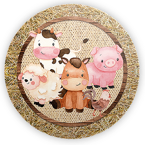 Capa Mini Painel Sublimado - Fazendinha