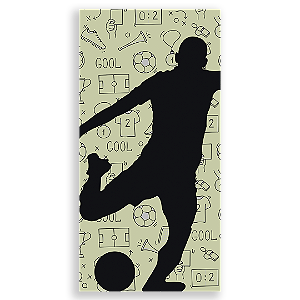 Capa Faixa Lateral Sublimado - Fundo Futebol