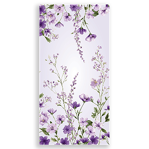 Capa Faixa Lateral Sublimado - Fundo Floral Lilas