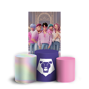 Capas Faixa Lateral e Trio Cilindro Sublimado Vest Facil - Saja Boys