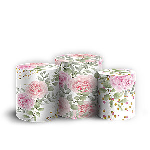 Capas Trio Cilindro Sublimado Vest Facil - Dia Da Mulher