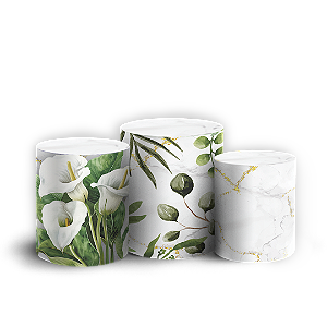 Capas Trio Cilindro Sublimado Vest Facil - Dia Da Mulher