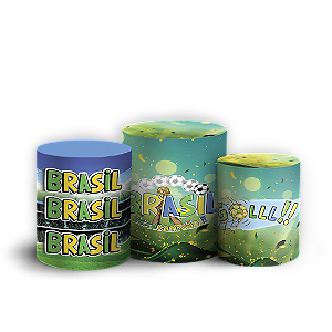 Capas Trio Cilindro Sublimado Vest Facil - Copa Do Mundo