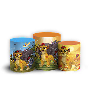 Capas Trio Cilindro Sublimado Vest Facil - Rei Leão