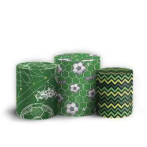 Capas Trio Cilindro Sublimado Vest Facil - Futebol