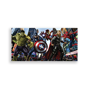 Capa Painel Retangular Sublimado - Herois Vingadores