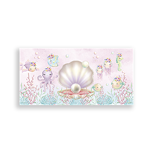 Capa Painel Retangular Sublimado - Fundo Do Mar